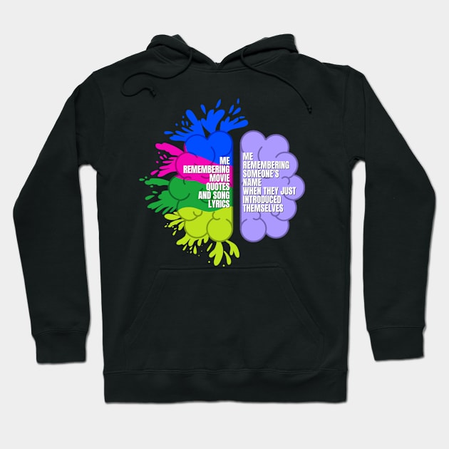 Autism Memory Issues Funny Design Perfect for Autistic People Hoodie by nathalieaynie